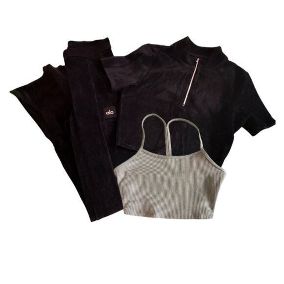 STYLE BUNDLE: GW ALO Corduroy Top + Pant Set with GW ALO Tank, Size S (BB1705B) - Picture 1 of 8